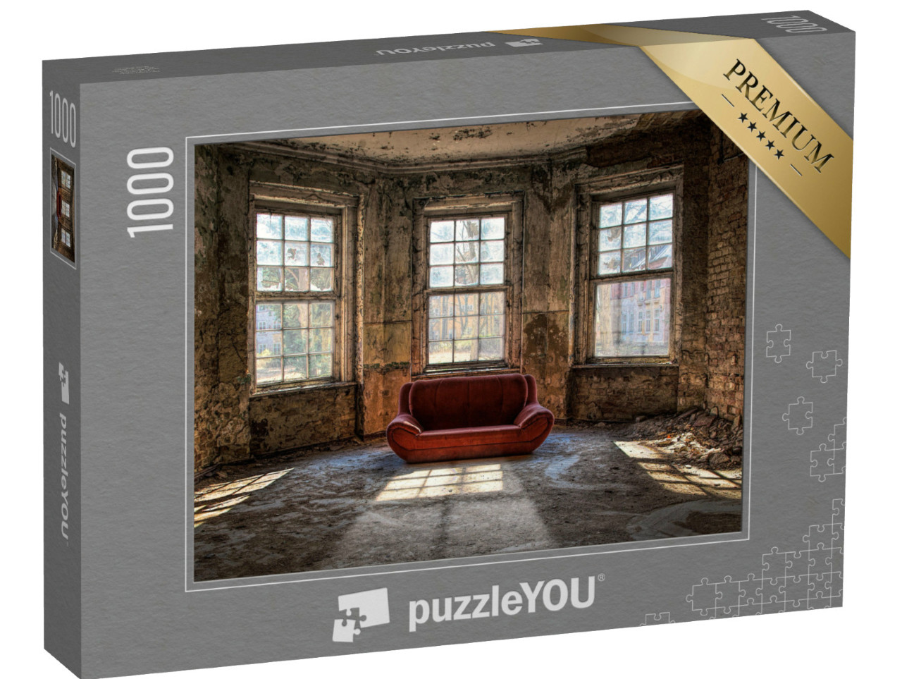 puzzle 1000 dílků „Starý opuštěný pokoj“