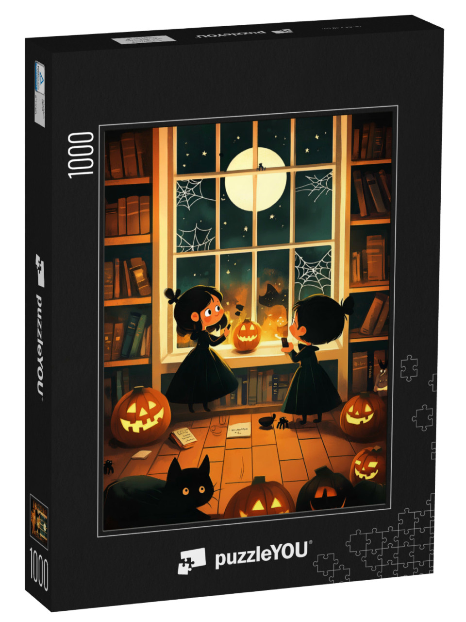 puzzle 1000 dílků „Sestry slaví Halloween“