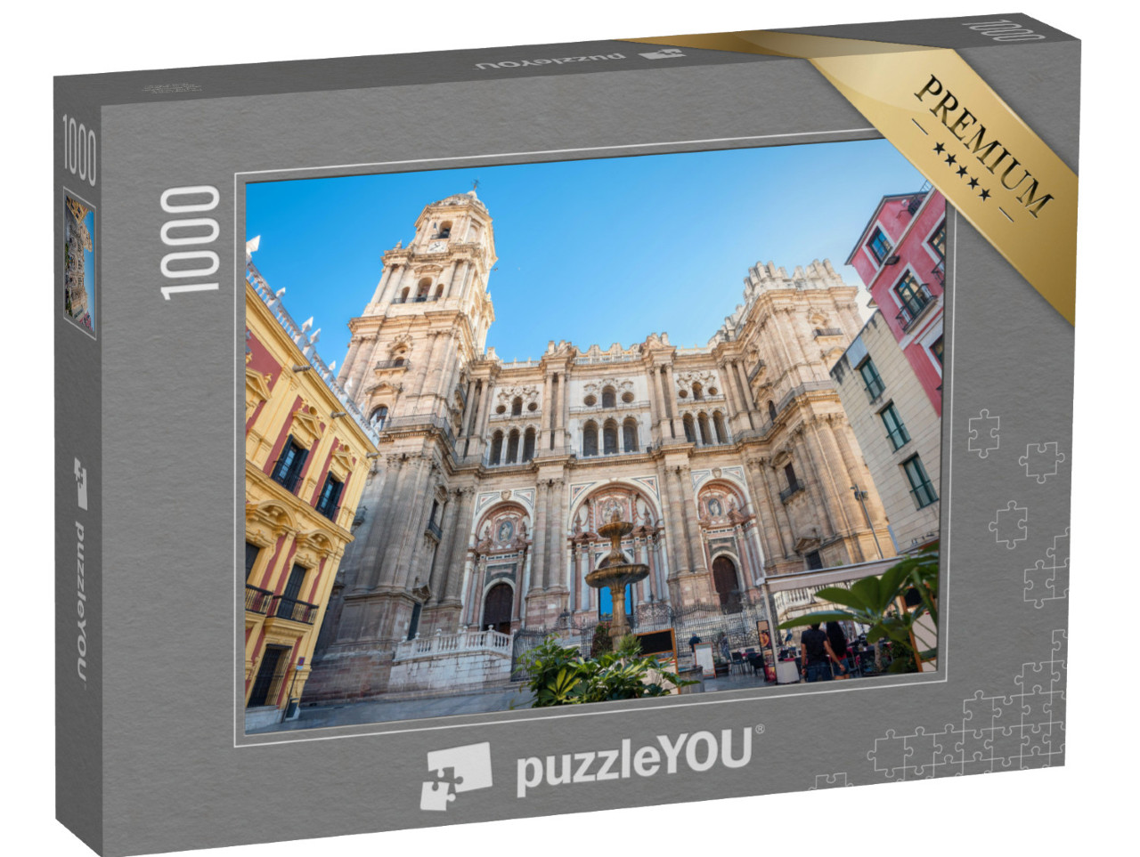 puzzle 1000 dílků „Působivá katedrála v Málaze, Andalusie, Španělsko“