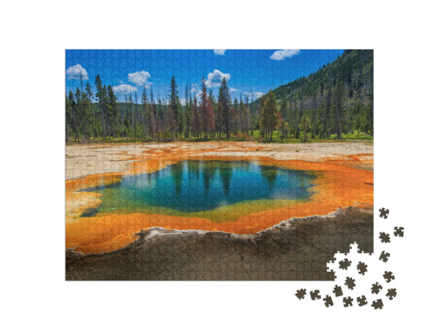 puzzle 1000 dílků „Yellowstonský národní park, USA“