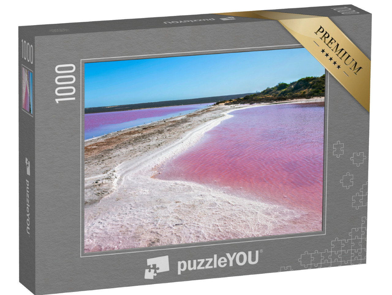 puzzle 1000 dílků „Růžové solné jezero u Gregory v Západní Austrálii“