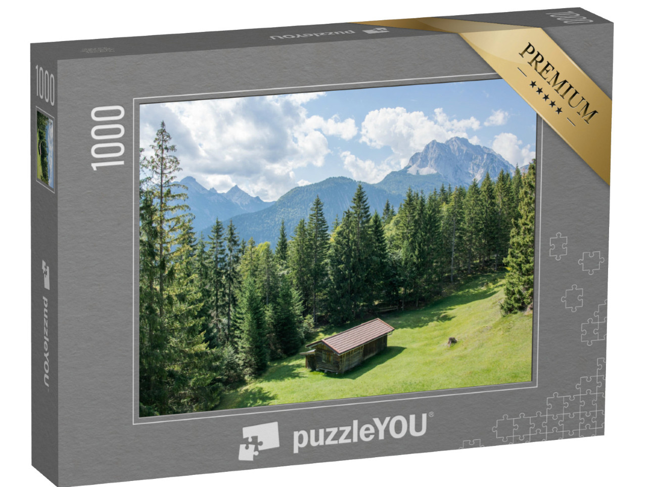 puzzle 1000 dílků „Pohoří Wetterstein“