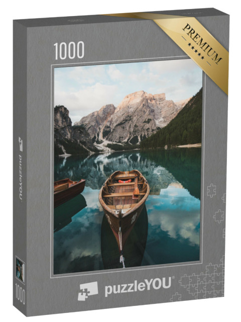 puzzle 1000 dílků „Jezero Braies v Itálii“