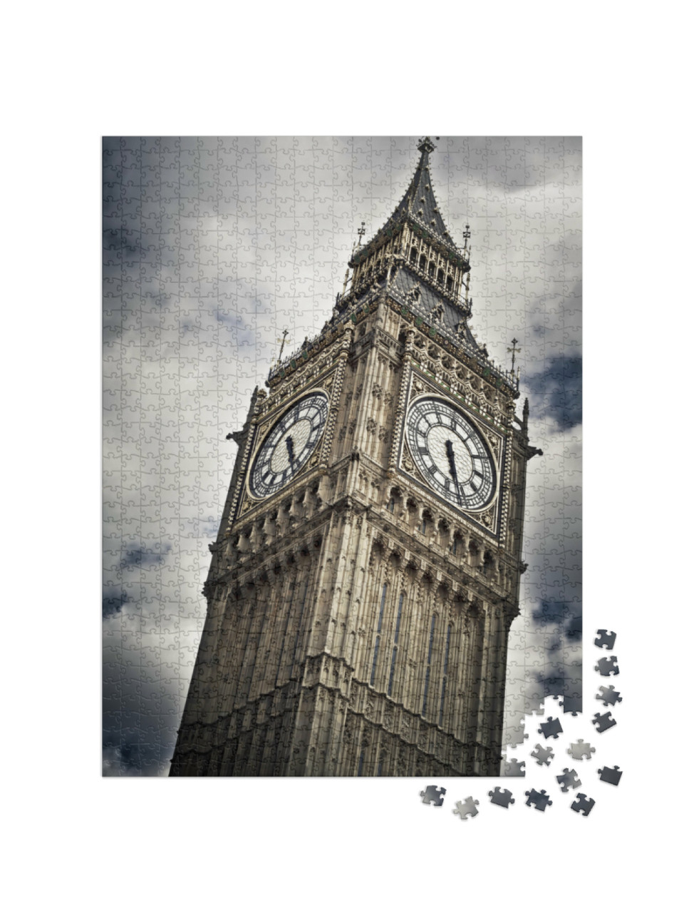puzzle 1000 dílků „Atmosférický záběr Big Benu, Londýn, Anglie“