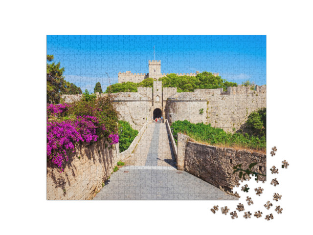 puzzle 1000 dílků „Staré město Rhodos, Řecko“