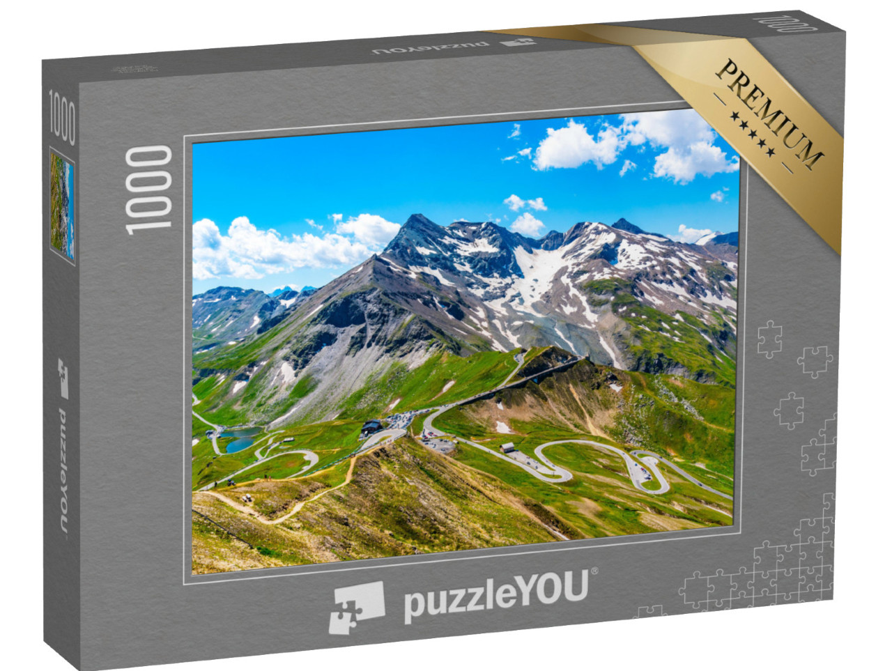 puzzle 1000 dílků „Grossglocknerská vysokohorská silnice v Hohe Tauern, Rakousko“