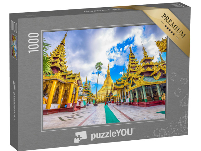 puzzle 1000 dílků „Působivá pagoda Shwedagon v Rangúnu, Myanmar“