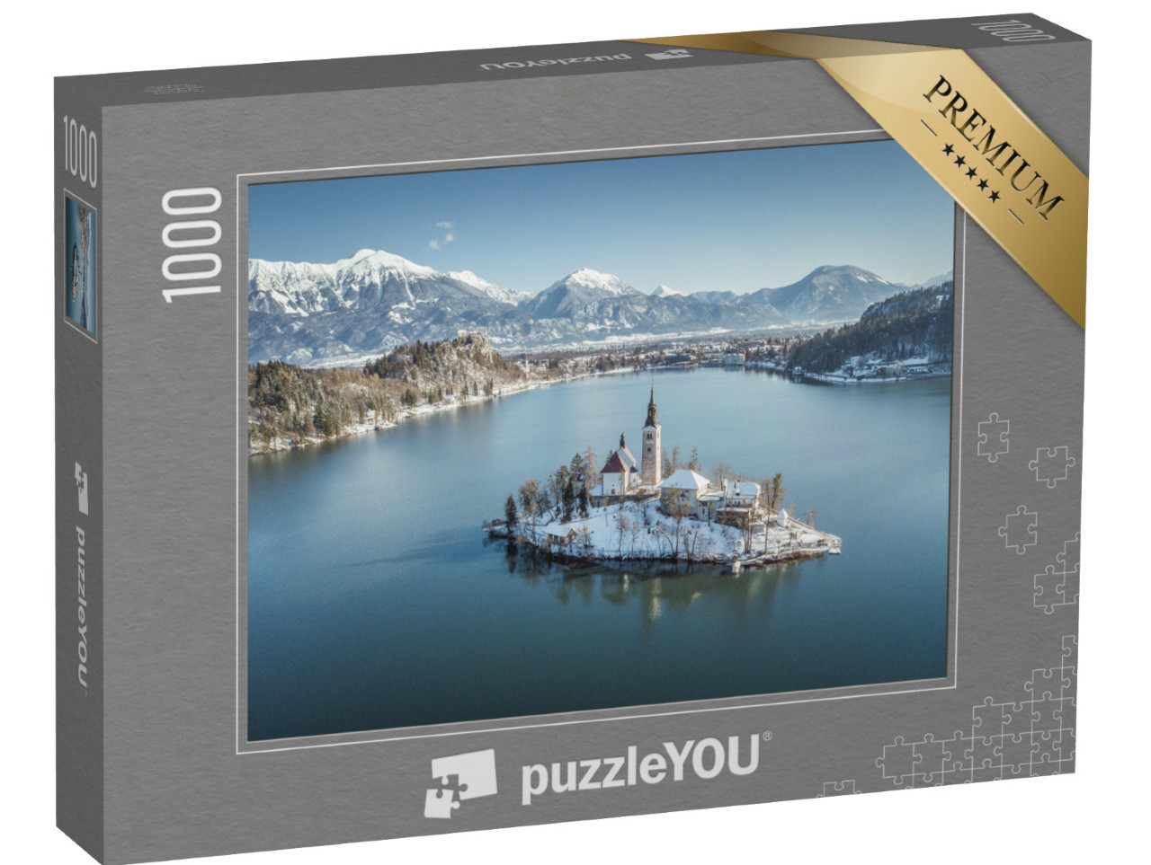 puzzle 1000 dílků „Ostrov Bled ve slovinském jezeře“