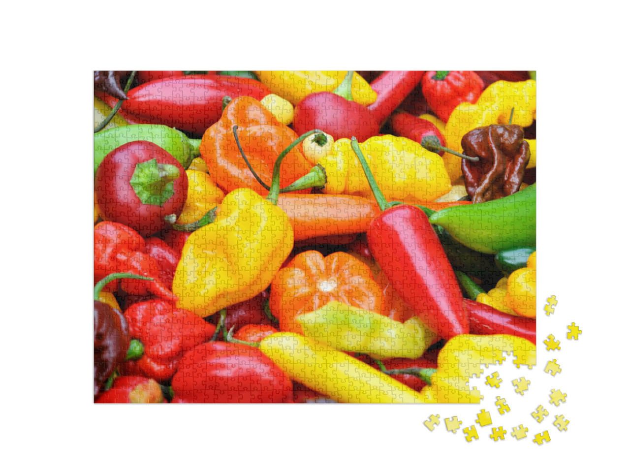 puzzle 1000 dílků „Směs pálivých chilli papriček“