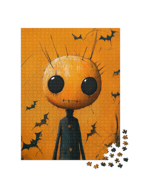 puzzle 1000 dílků „Halloweenská figurka“