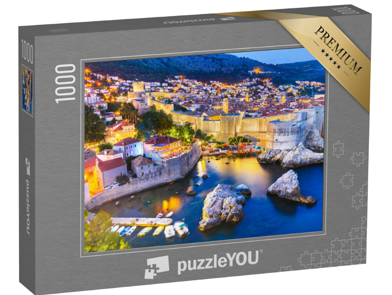 puzzle 1000 dílků „Úchvatný soumrak nad Dubrovníkem, Chorvatsko“