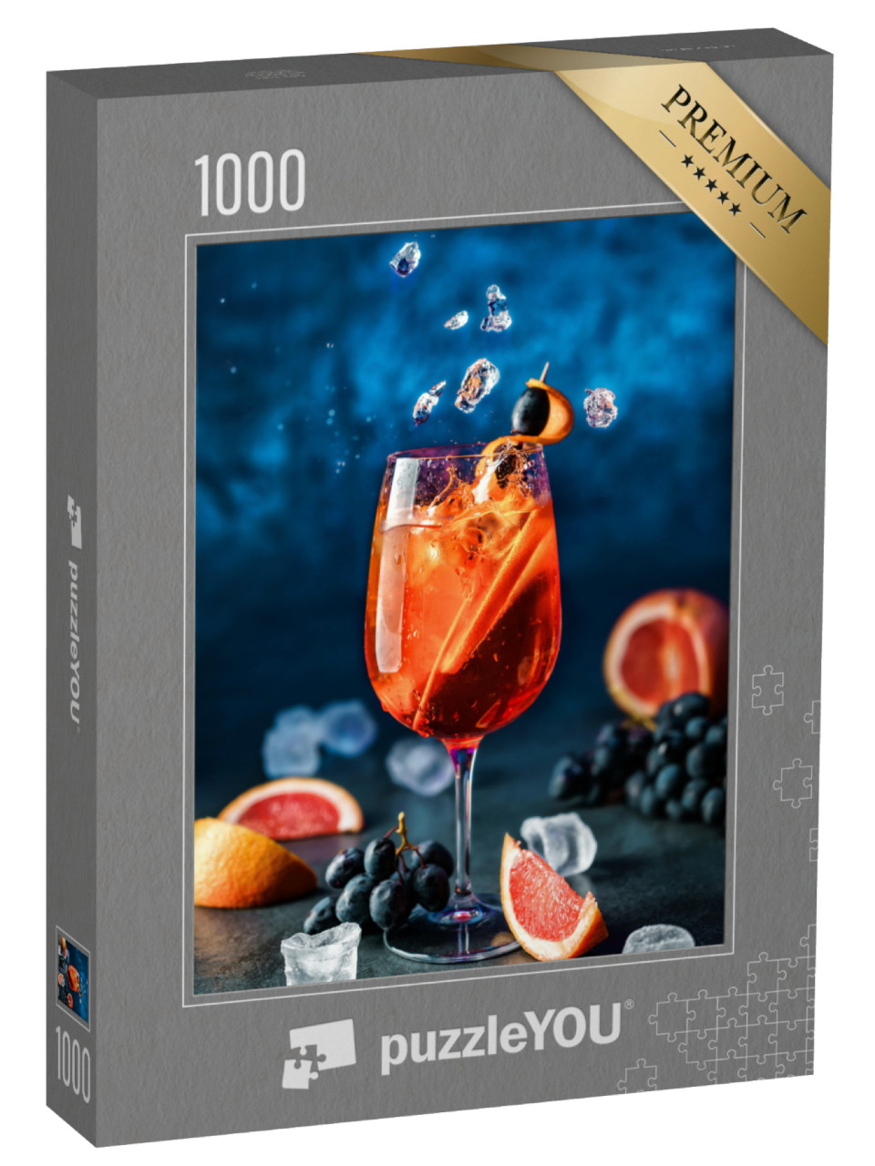puzzle 1000 dílků „Čerstvý grapefruitový koktejl s ledem“
