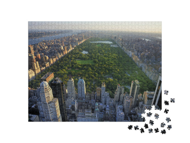 puzzle 1000 dílků „Central Park a mrakodrapy na Manhattanu, New York, USA“