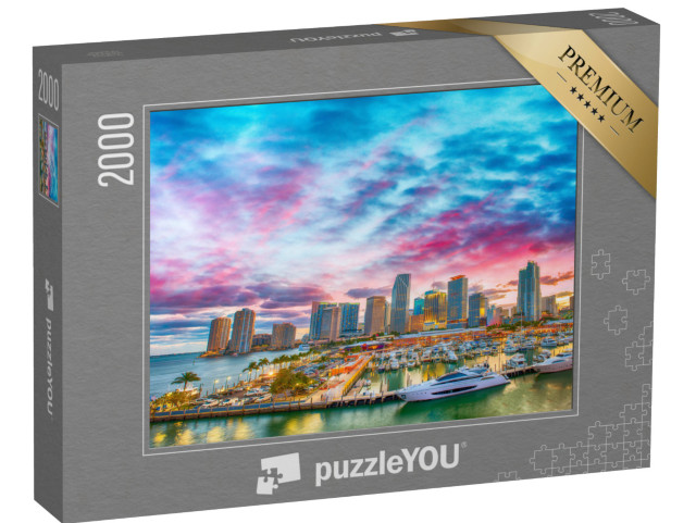 puzzle 2000 dílků „Soumrak nad Miami, Florida“