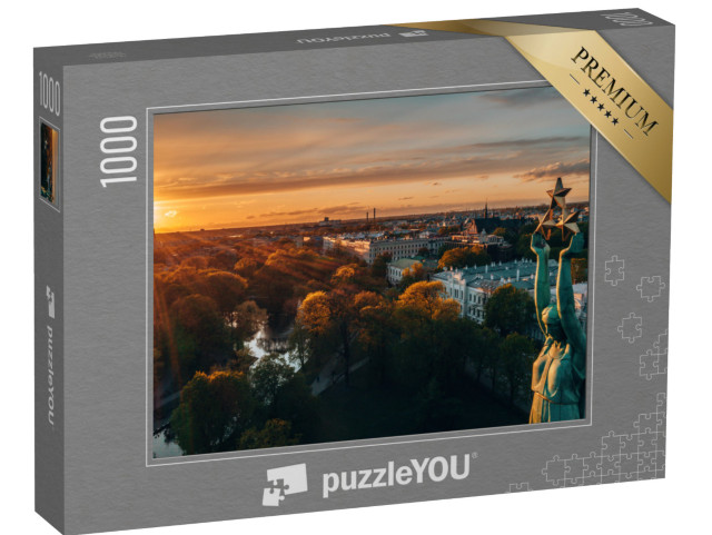 puzzle 1000 dílků „Památník svobody Milda v Rize, Lotyšsko“