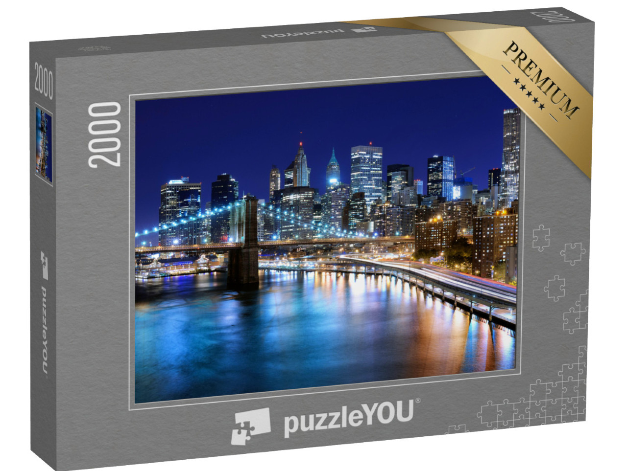 puzzle 2000 dílků „Panorama centra New Yorku“