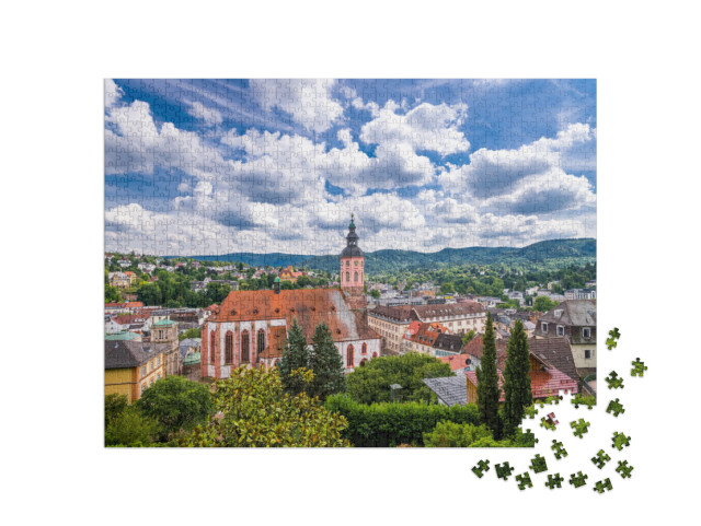 puzzle 1000 dílků „Panoramatický pohled na Baden-Baden, Německo“