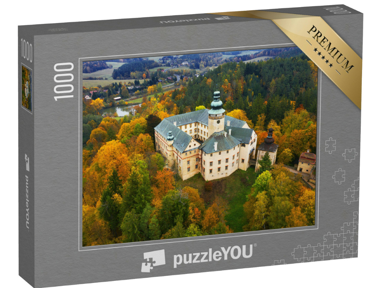 puzzle 1000 dílků „Zámek Lemberk, Česká republika“