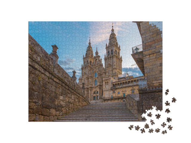 puzzle 1000 dílků „Poutní místo: katedrála v Santiagu de Compostela“