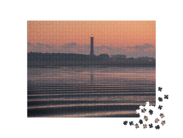 puzzle 1000 dílků „Maják Norderney při východu slunce“