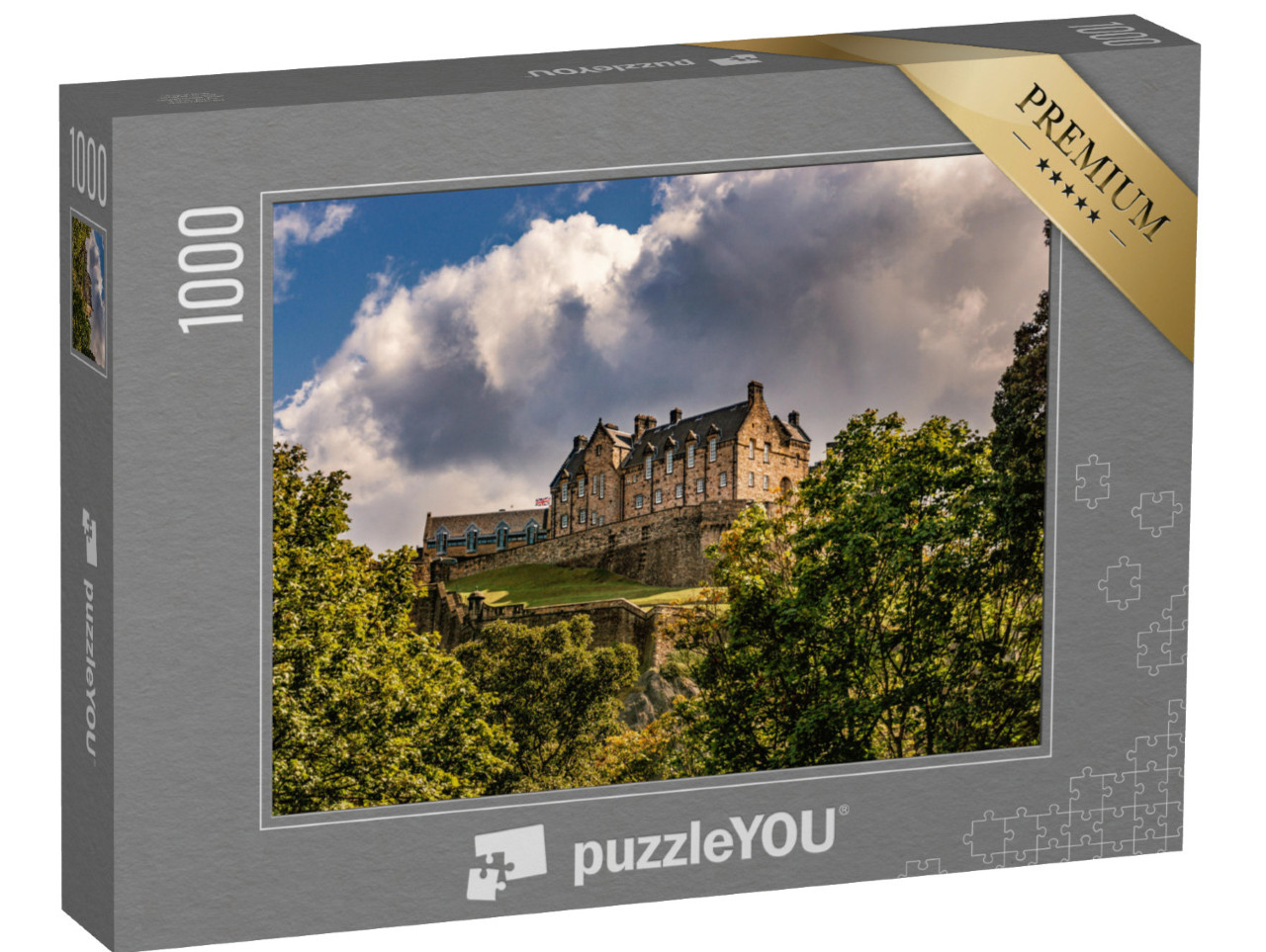 puzzle 1000 dílků „Edinburský hrad, Skotsko, Evropa“