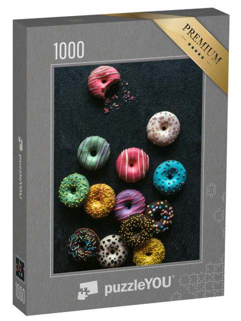 puzzle 1000 dílků „Lahodné domácí mini koblihy“
