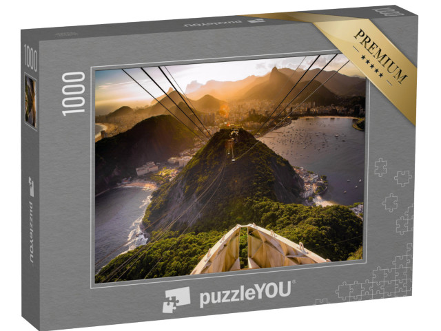 puzzle 1000 dílků „Lanovka na horu Sugar Loaf, Rio De Janeiro, Brazílie“