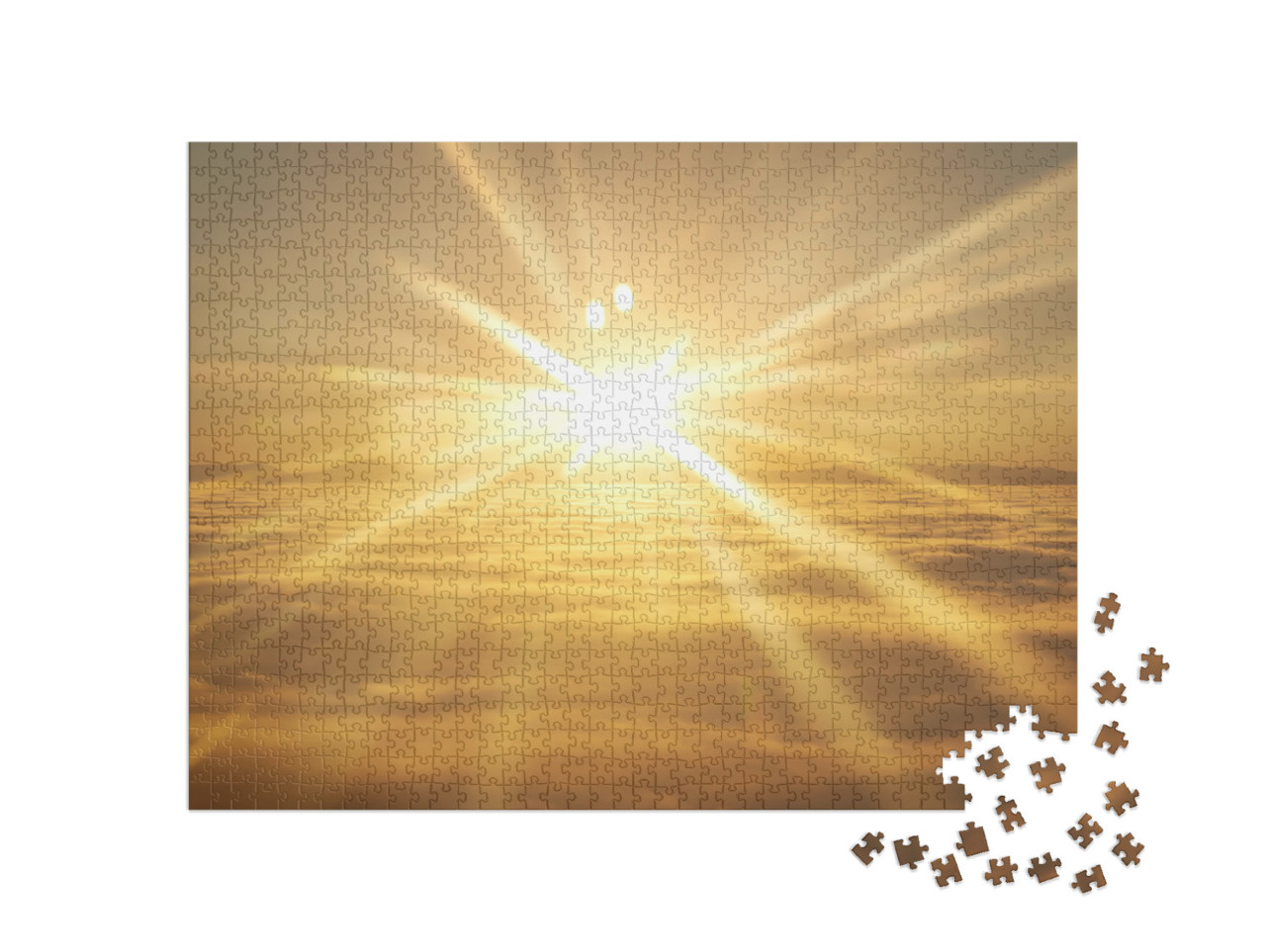 puzzle 1000 dílků „Západ slunce nad mraky“
