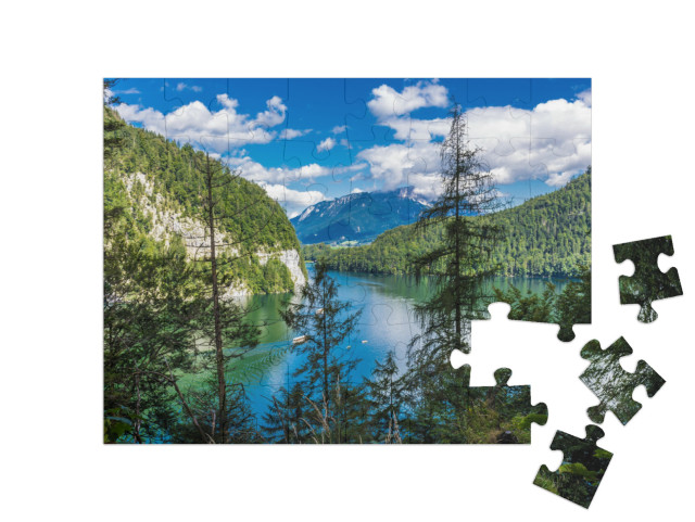 puzzle 48 dílků „Königssee, Berchtesgaden, Bavorsko, Německo“