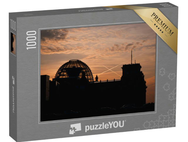 puzzle 1000 dílků „Kopule Říšského sněmu při západu slunce, Berlín“