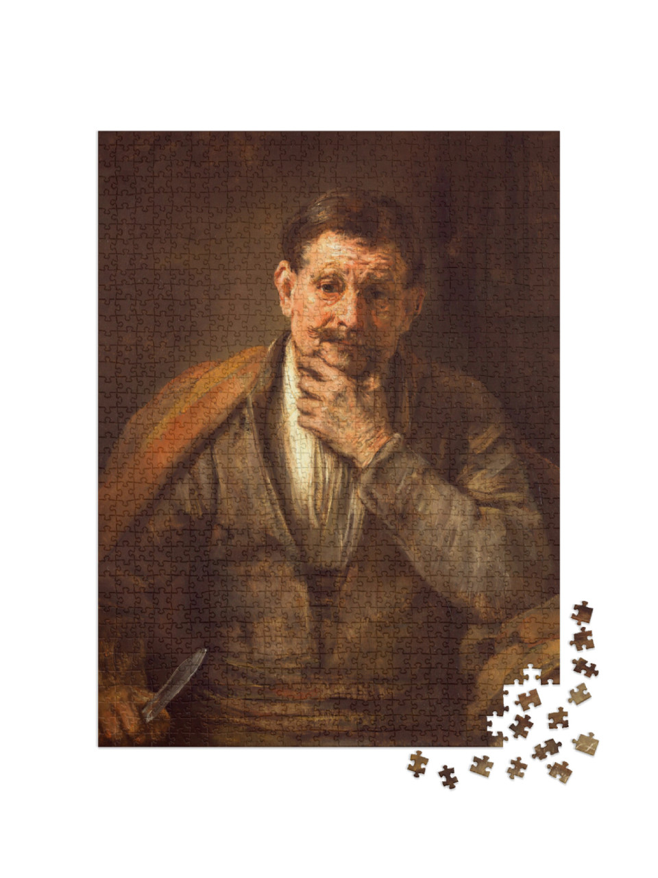 puzzle 1000 dílků „Rembrandt - Svatý Bartoloměj“