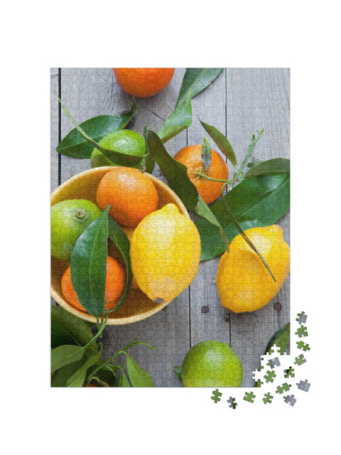 puzzle 1000 dílků „Mandarinky, citrony a limetky“