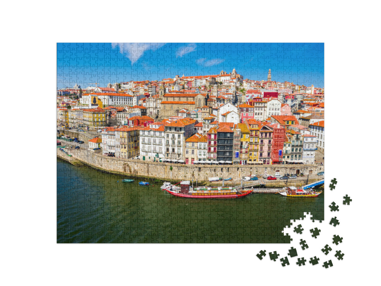 puzzle 1000 dílků „Porto, světové dědictví UNESCO, Portugalsko“