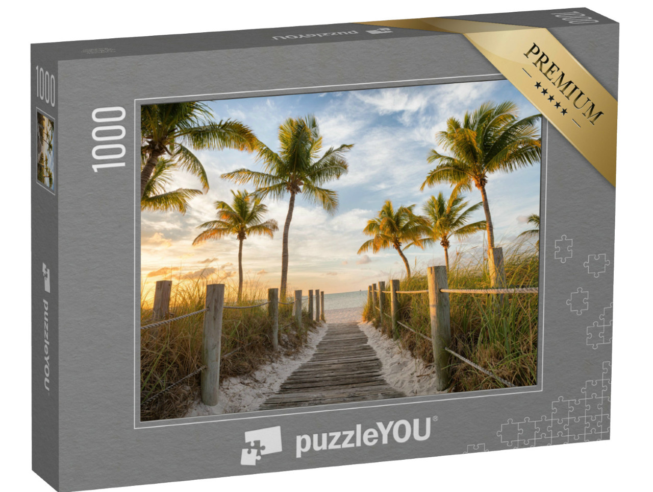 puzzle 1000 dílků „Molo na pláži Smathers Beach, Key West, Florida, USA“