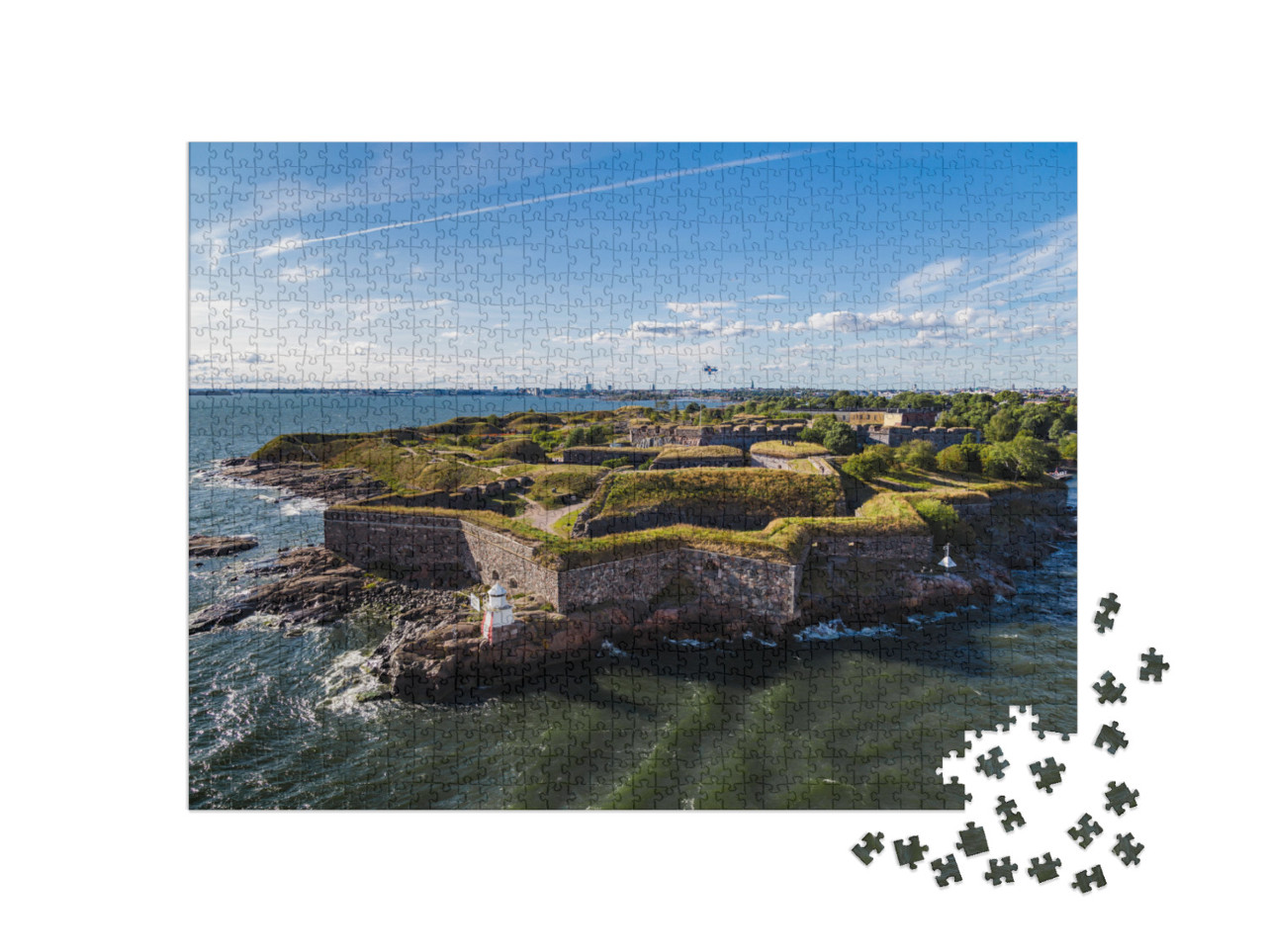 puzzle 1000 dílků „Námořní pevnost Suomenlinna, Helsinky, Finsko“