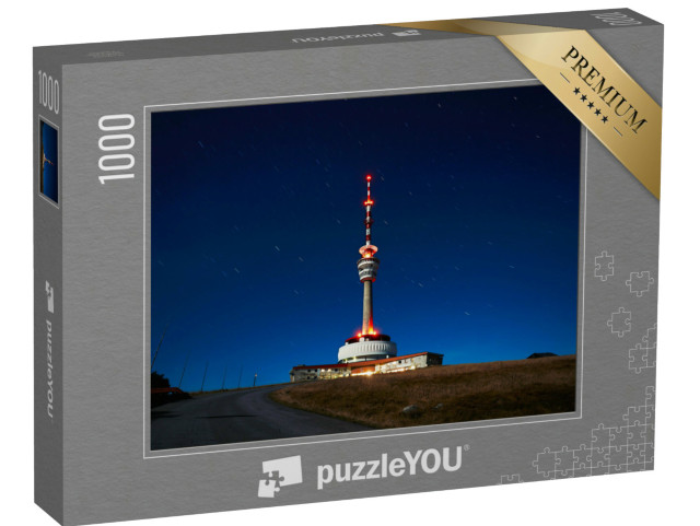 puzzle 1000 dílků „Rozhledna na Pradědu v noci, Jeseníky, Česká republika“