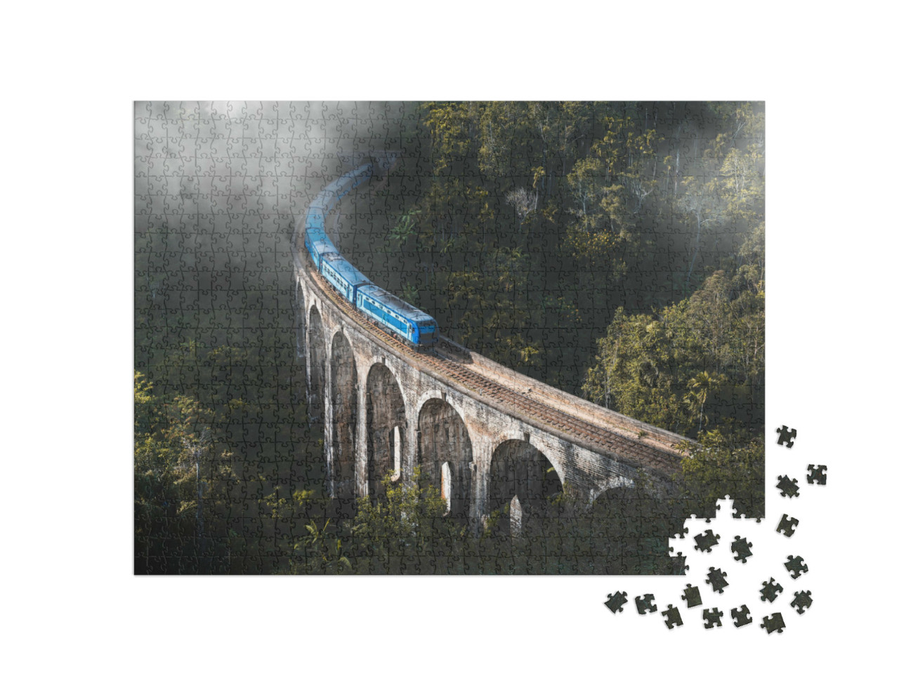 puzzle 1000 dílků „Devítiobloukový most, Demodara, Srí Lanka“