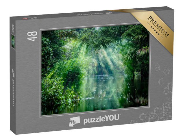 puzzle 48 dílků „Národní park Tortuguero, Kostarika“