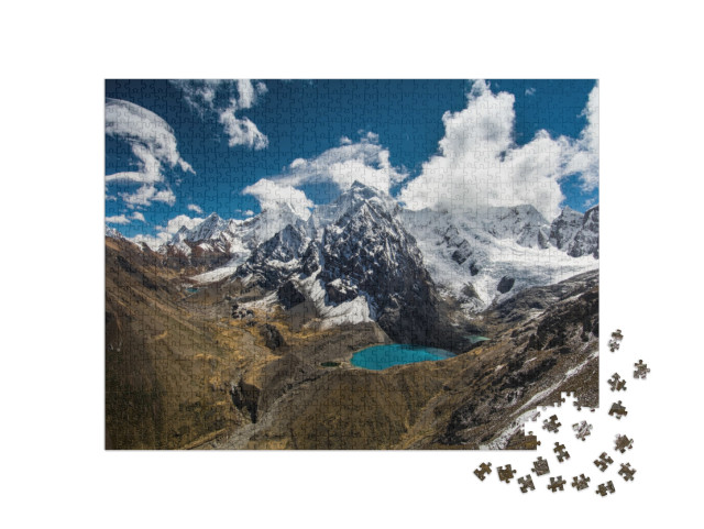 puzzle 1000 dílků „Úchvatné velehory, Cordillera Huayhuash, Andy, Peru“