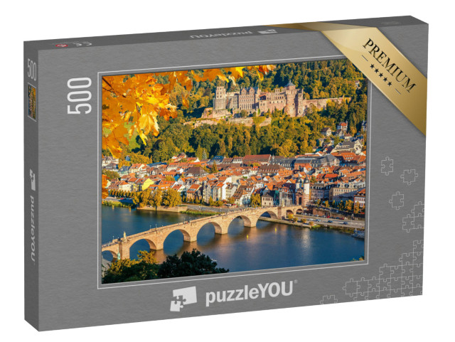 puzzle 500 dílků „Pohled na Heidelberg na podzim“