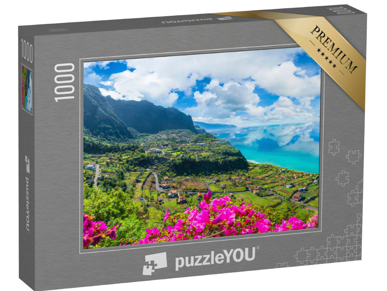 puzzle 1000 dílků „Severní pobřeží Madeiry z Miradouro Solar de Boaventura“