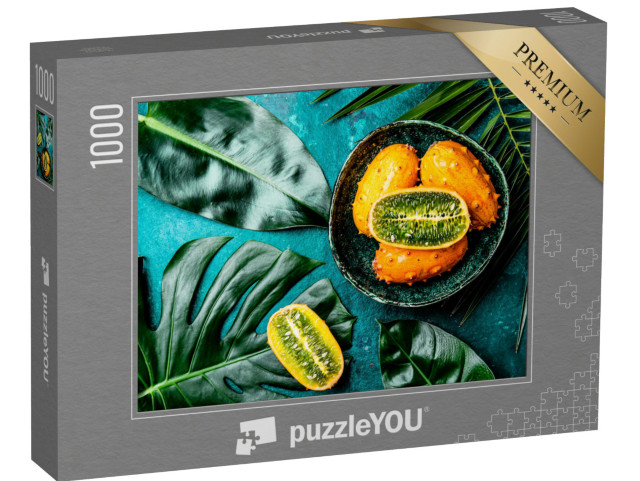 puzzle 1000 dílků „Kiwano: tropické ovoce se slupkou“