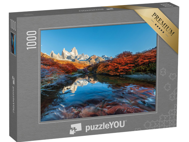 puzzle 1000 dílků „Fitz Roy: hora poblíž El Chalten v Patagonii, Argentina, Chile“