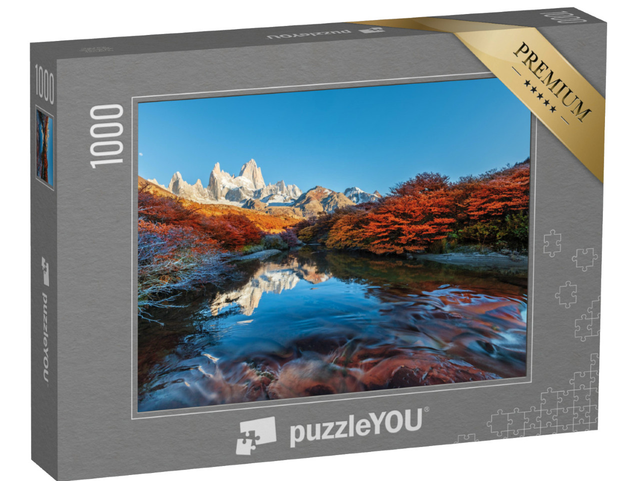 puzzle 1000 dílků „Fitz Roy: hora poblíž El Chalten v Patagonii, Argentina, Chile“