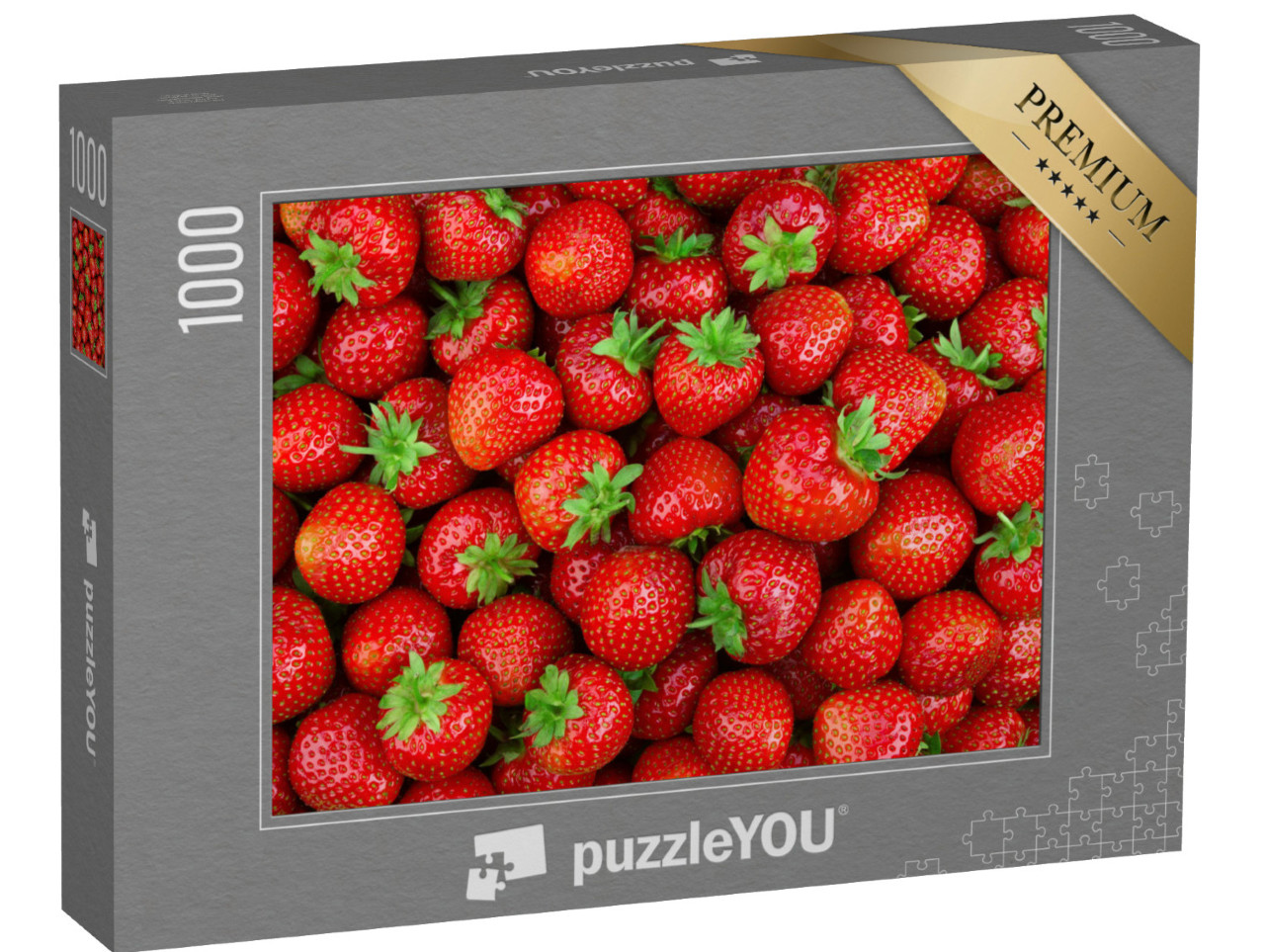 puzzle 1000 dílků „Jahody, pozadí“