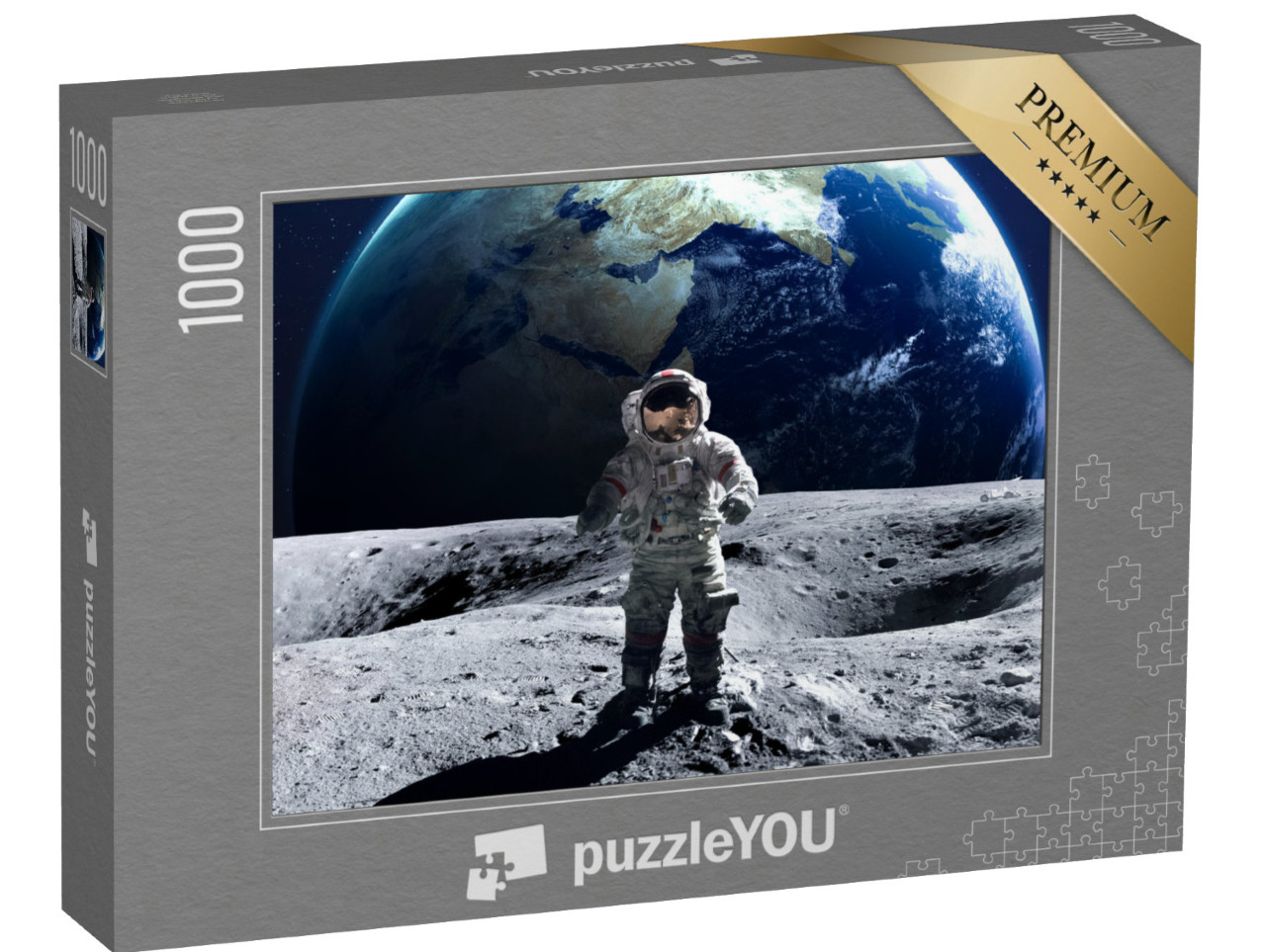 puzzle 1000 dílků „Astronaut při výstupu do kosmu na Měsíci“