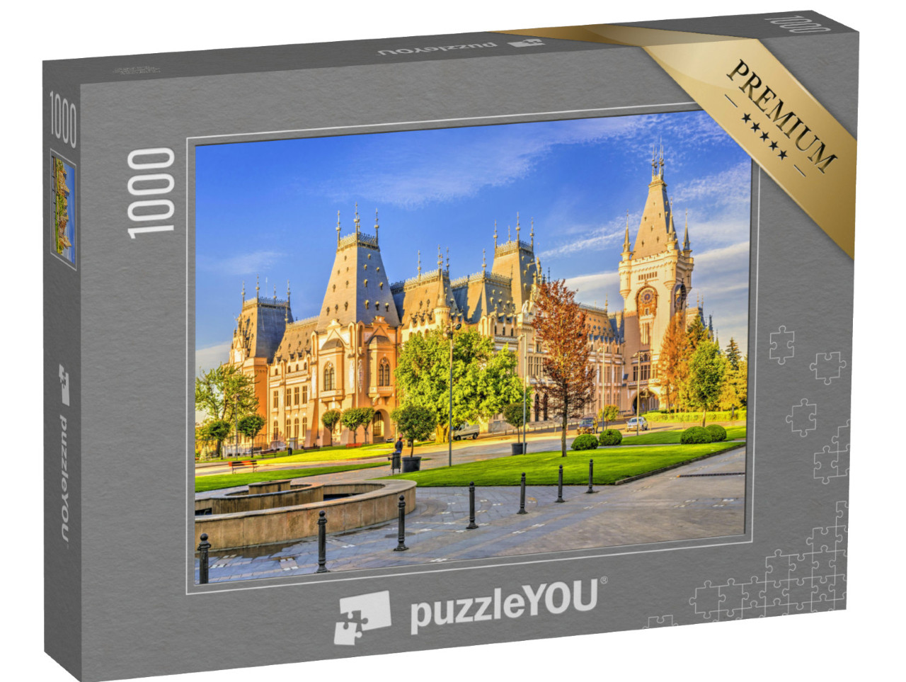 puzzle 1000 dílků „Palác kultury na centrálním náměstí ve městě Jasy, Moldavsko, Rumunsko“