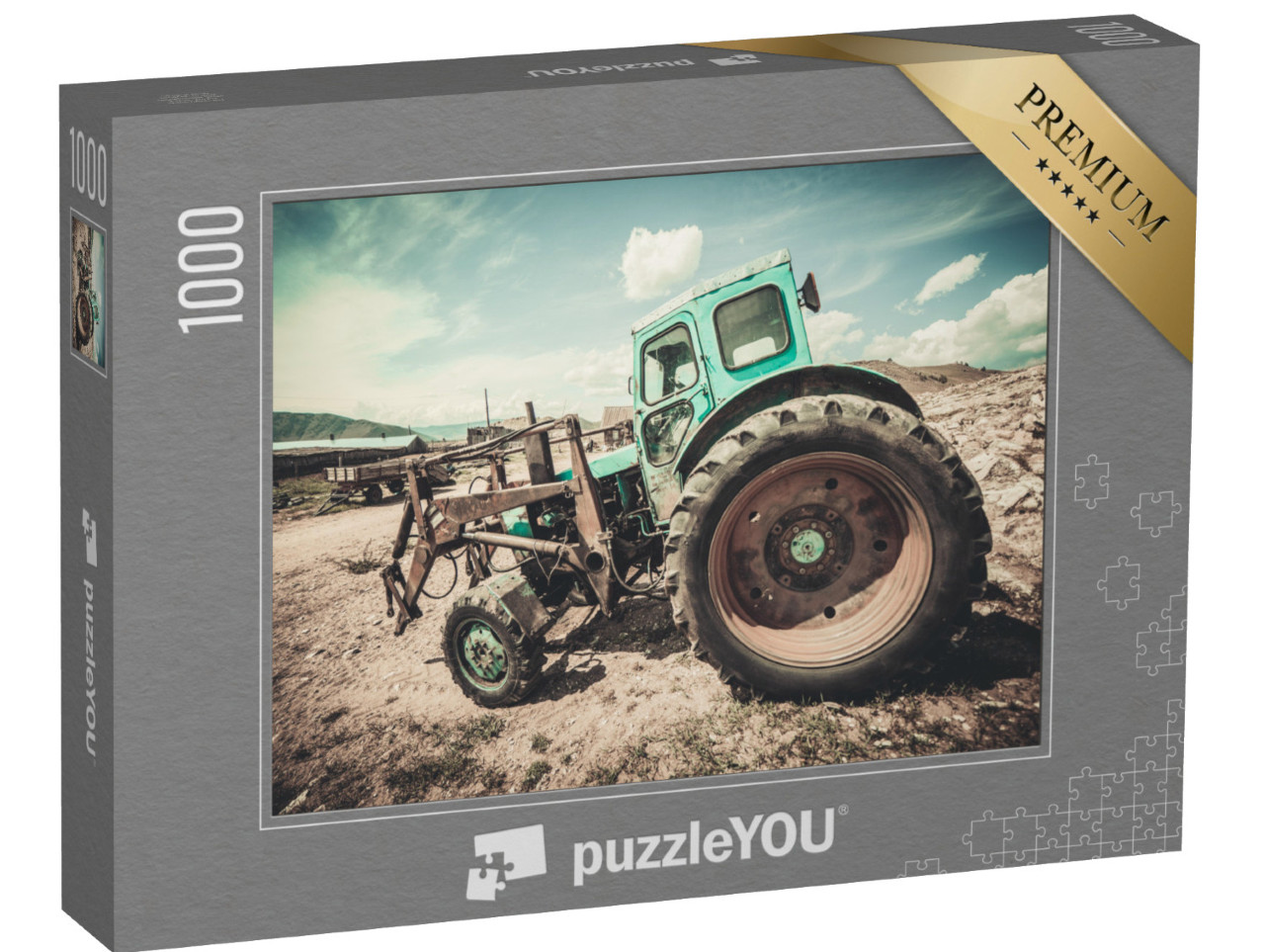 puzzle 1000 dílků „Starý traktor“