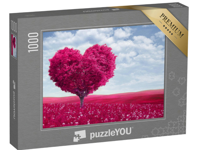 puzzle 1000 dílků „Purpurové srdce“
