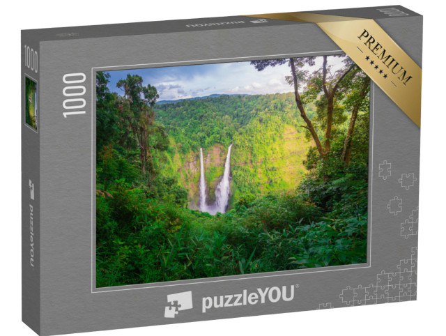 puzzle 1000 dílků „Vodopády Tad Fane v Pakse, jižní Laos“